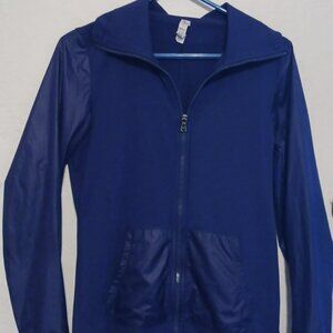 Under armour Purple Full Zip Activewear Lightweight Stretchy Jacket sz SM/P